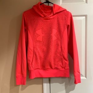 Hot pink under armour sweatshirt